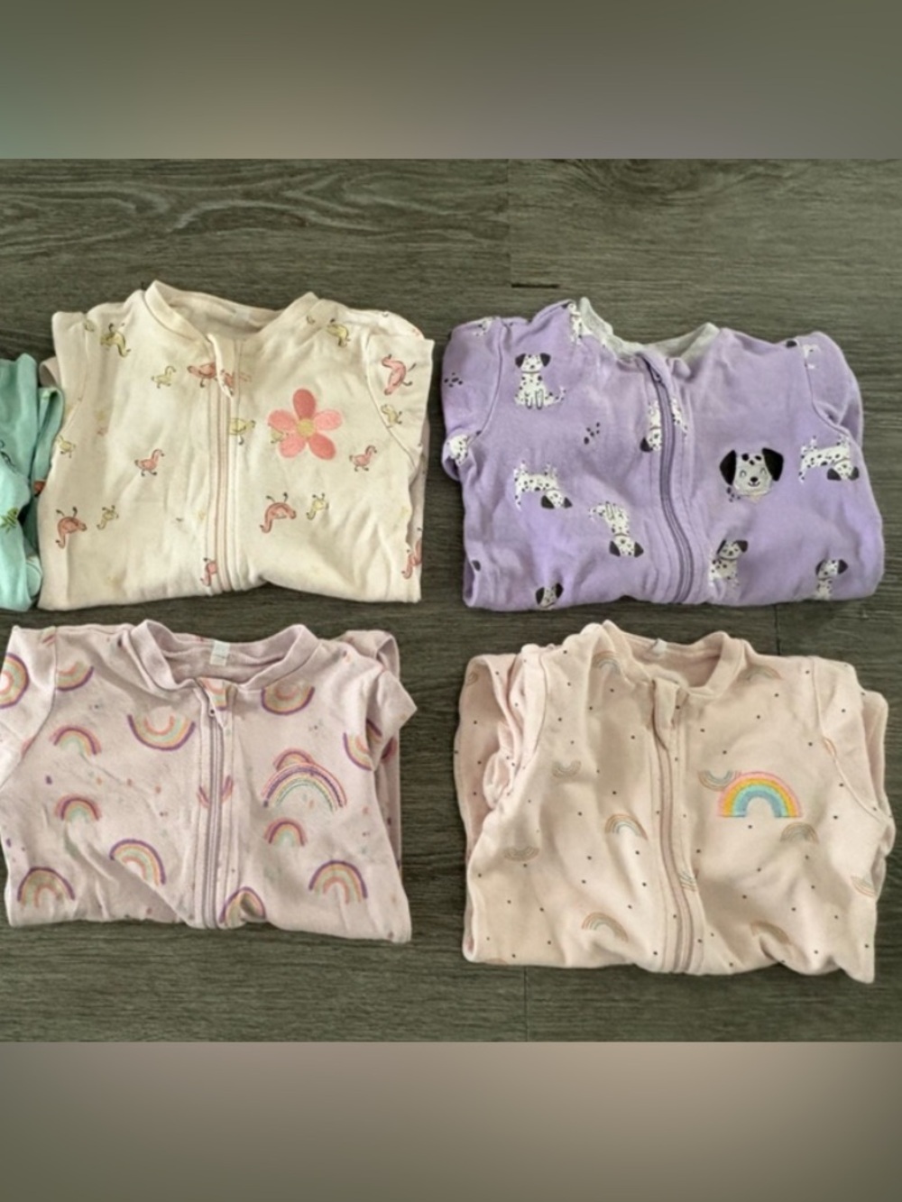 Pekkle bundles of 4x pajamas 6 months
